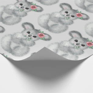 Papel De Regalo Cute Koala Oso Acuarela Moderno Envoltura