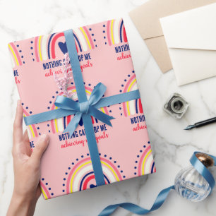 PAPEL DE REGALO CUTE LA CITA INSPIRADORA MODERNA BOHO RAINBOW