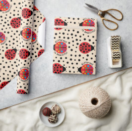 Papel De Regalo Cute Ladybug Novia Autista Cumpleaños Autismo