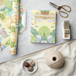 Papel De Regalo Cute Little Dino