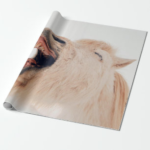 PAPEL DE REGALO CUTE LLAMA ALPACA RIENDO
