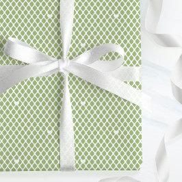 Papel De Regalo Cute Love Heart Lattice Mesh Bonito Verde Cumpleañ