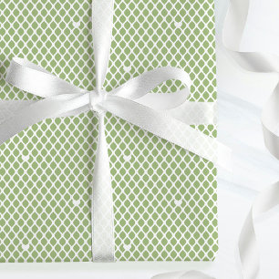 Papel De Regalo Cute Love Heart Lattice Mesh Bonito Verde Cumpleañ