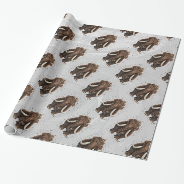 Papel De Regalo Cute Mastodon (Desenrollado)