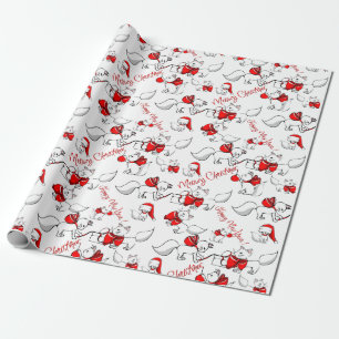 Papel De Regalo Cute Meowy Navidades Kitties
