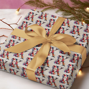 Papel De Regalo Cute Navidad Elfo Festivo Carta X