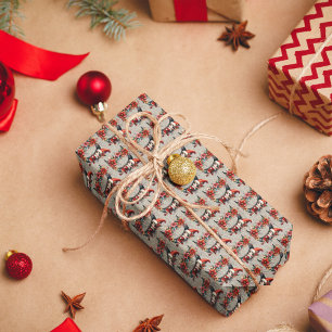 Papel De Regalo Cute Navidad Elfo Festivo Letra D
