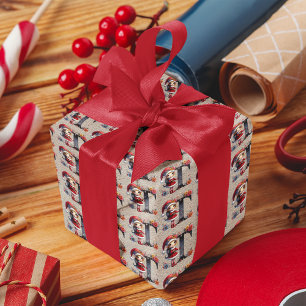 Papel De Regalo Cute Navidad Elfo Festivo Letra T