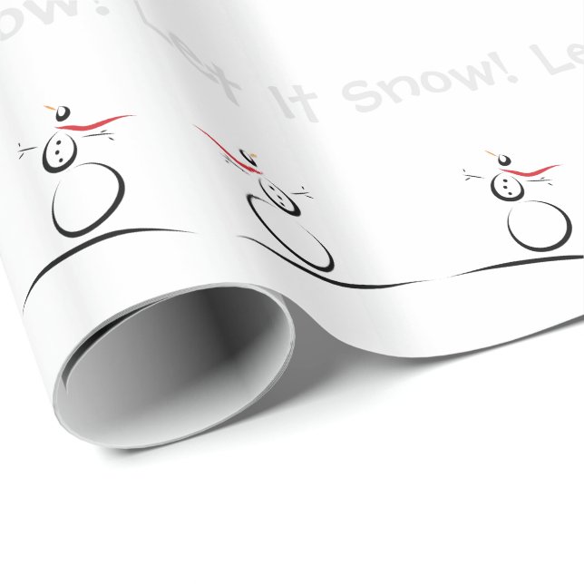 Papel De Regalo CUTE NIEVE 'Déjalo nevar' (Esquina del rollo)