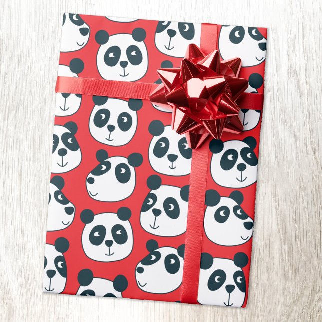 Papel De Regalo Cute Panda Bear (Cute panda bear animal wrapping paper roll)