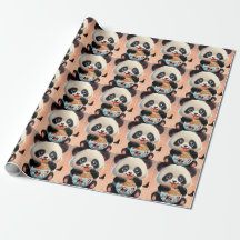 Cute Panda comiendo Ramen