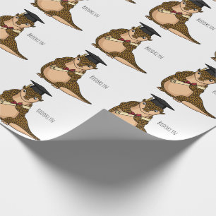 Papel De Regalo Cute pangolin graduating cartoon