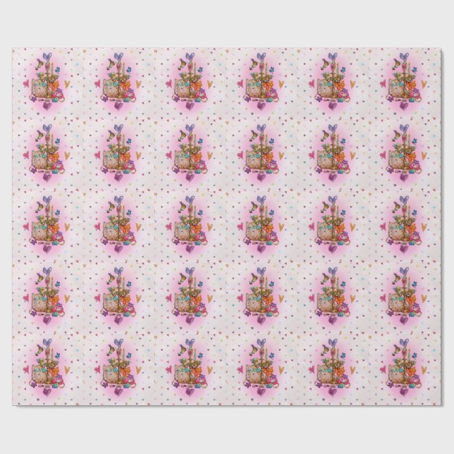 Papel De Regalo Cute Pastel (Superficie plana)