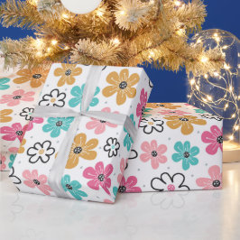 Papel De Regalo Cute Pastel Floral