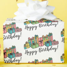 Cute Pattern Colorido Cumpleaños