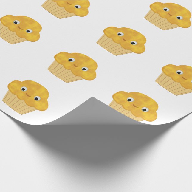 Papel De Regalo Cute Personalizado Corn Muffin (Esquina)
