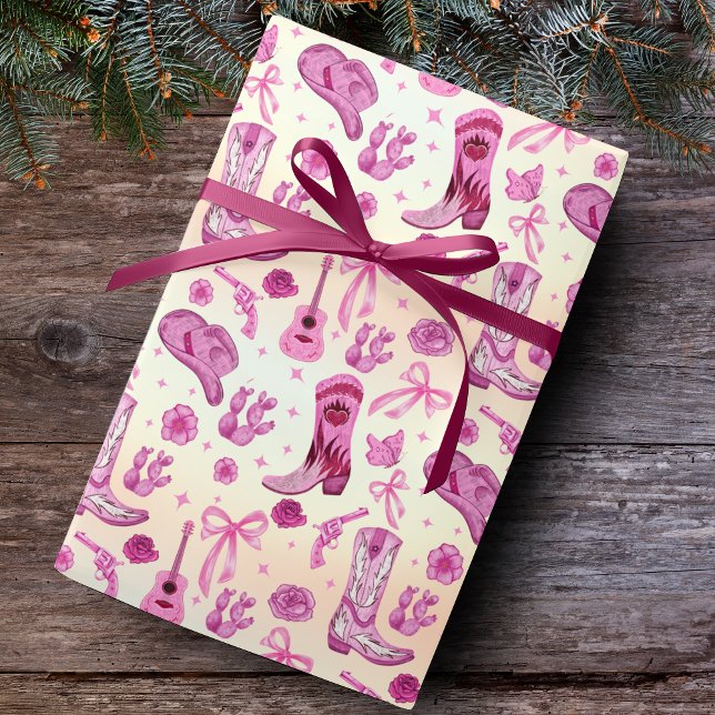 Papel De Regalo Cute Pink Coquette country girl pattern (Subido por el creador)