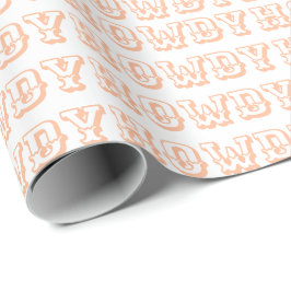 Papel De Regalo Cute Preppy Girly Howdy Pastel Rosa