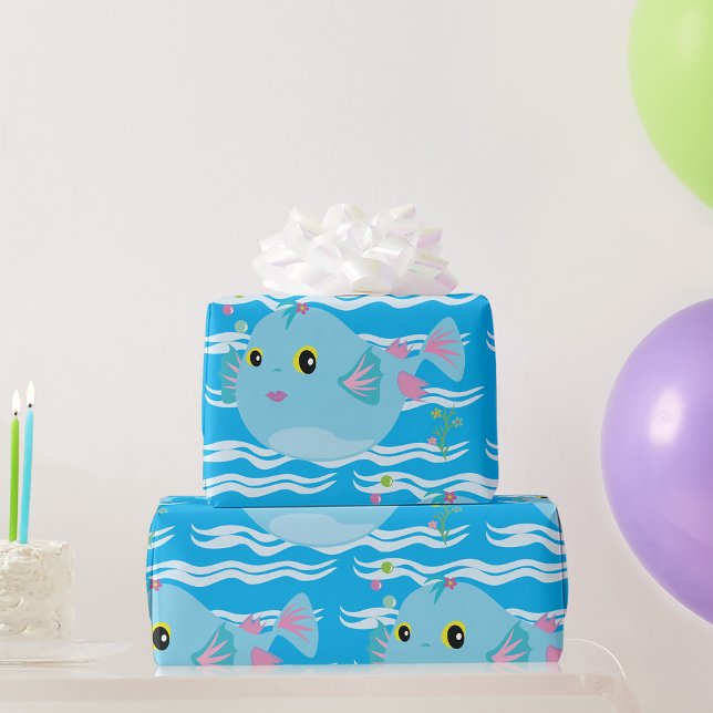 Papel De Regalo Cute Puffy Fish (Subido por el creador)