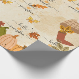 Papel De Regalo Cute Pumpkin
