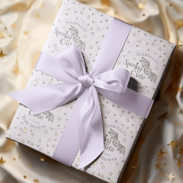 Papel De Regalo Cute Purple Spooky Cute Octubre Baby Shower