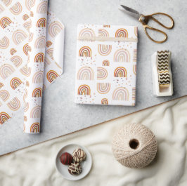 Papel De Regalo Cute Rainbow Fall Colores Pastel acuarela