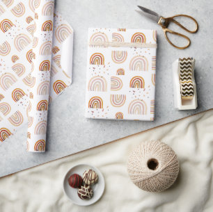 Papel De Regalo Cute Rainbow Fall Colores Pastel acuarela