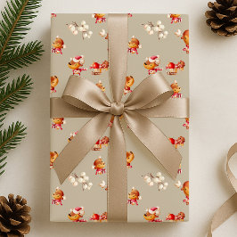 Papel De Regalo Cute Reindeer Holiday