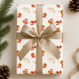 Papel De Regalo Cute Reindeer Holiday