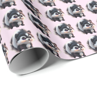 Papel De Regalo Cute skunk woodland animals forest friends
