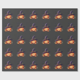 Papel De Regalo Cute Spooky Halloween – Calabaza 