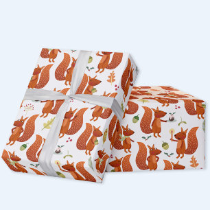 Papel De Regalo Cute Squirrel