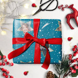 Papel De Regalo Cute Starry Pattern Your Own Photo Christmas<br><div class="desc">Cute Starry Pattern Your Own Photo Christmas Wrapping Paper Sheets</div>