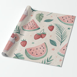 Papel De Regalo Cute Summery Wrapping Paper
