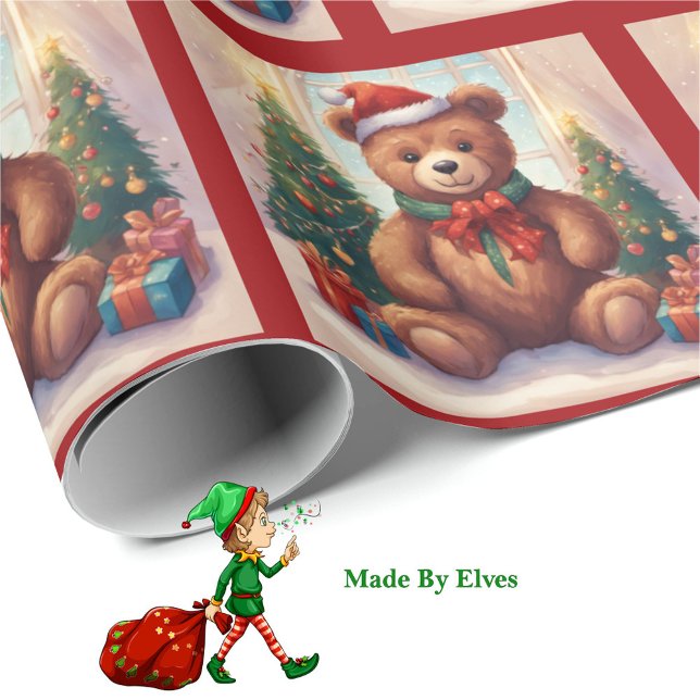 Papel De Regalo Cute Teddy Bear Rollo de Árbol de Navidad de (Subido por el creador)