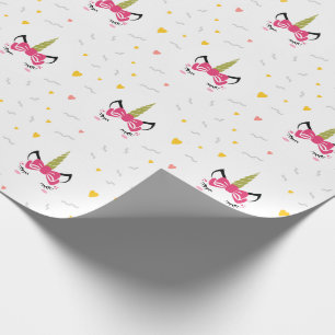 Papel De Regalo Cute Unicornio Mágico Durmiente