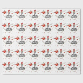 Papel De Regalo Cute Valentine's day couple hearts custom