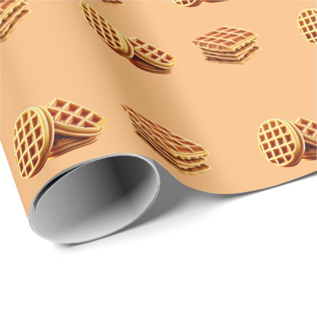 Papel De Regalo Cute Waffle (Esquina del rollo)