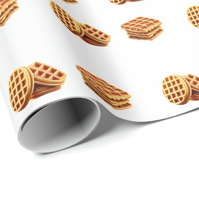Papel De Regalo Cute Waffle (Esquina del rollo)