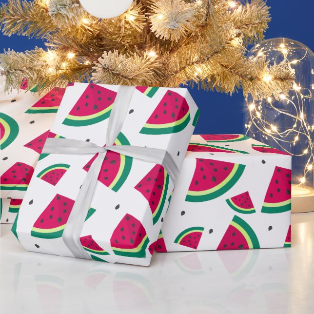 Papel De Regalo Cute Watermelon Primer Fiesta de cumpleaños (Vacaciones)