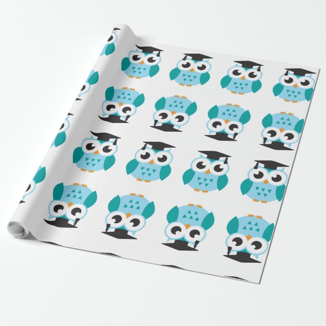 Papel De Regalo Cute wise owl (Desenrollado)