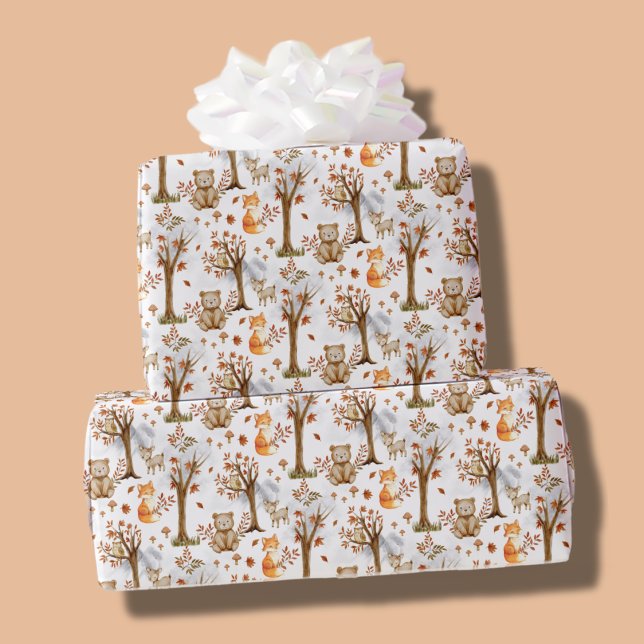 Papel De Regalo Cute Woodland Animals Pattern (Subido por el creador)