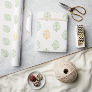 Papel De Regalo Cute Woodland Botanical Baby Shower