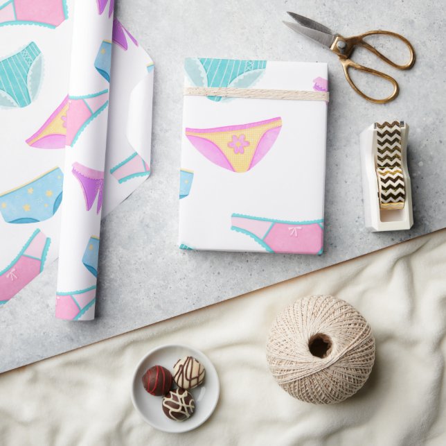 Papel De Regalo Cuto Chica Power Underwear Girly (Artesanía)