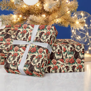 Papel De Regalo Cuto Vintage American Pit Bull Terrier