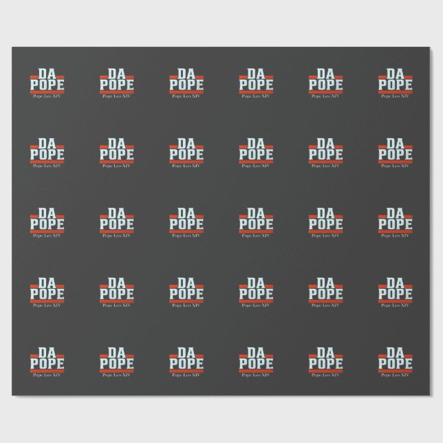 Papel De Regalo Da Pope De América El Papa De Chicago, Leo XIV Pro (Superficie plana)