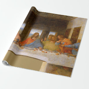 Papel De Regalo Da Vinci Último Bella Artes de la Cena