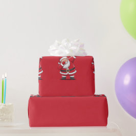 Papel De Regalo Dabbing de Santa Claus sobre Navidades