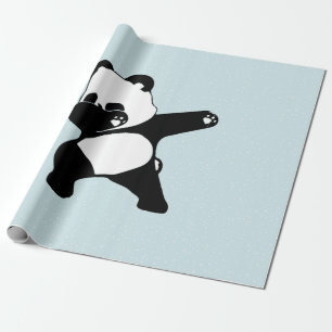 Papel De Regalo Dabbing Panda, Danza divertida Panda dab