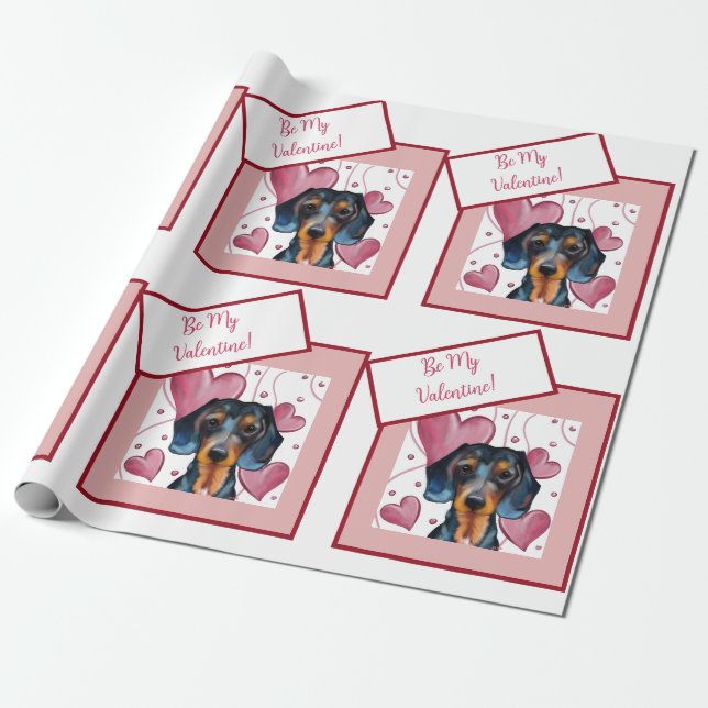 Papel De Regalo  Dachshund   (Desenrollado)